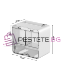 Шкаф органайзер с чекмедже за съхранение на козметика за банята